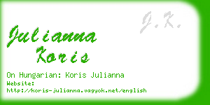 julianna koris business card